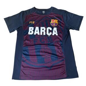FCB Barca Barcelona‎ Soccer Blue Red Jersey Shirt Men’s Medium Futbol Polyester